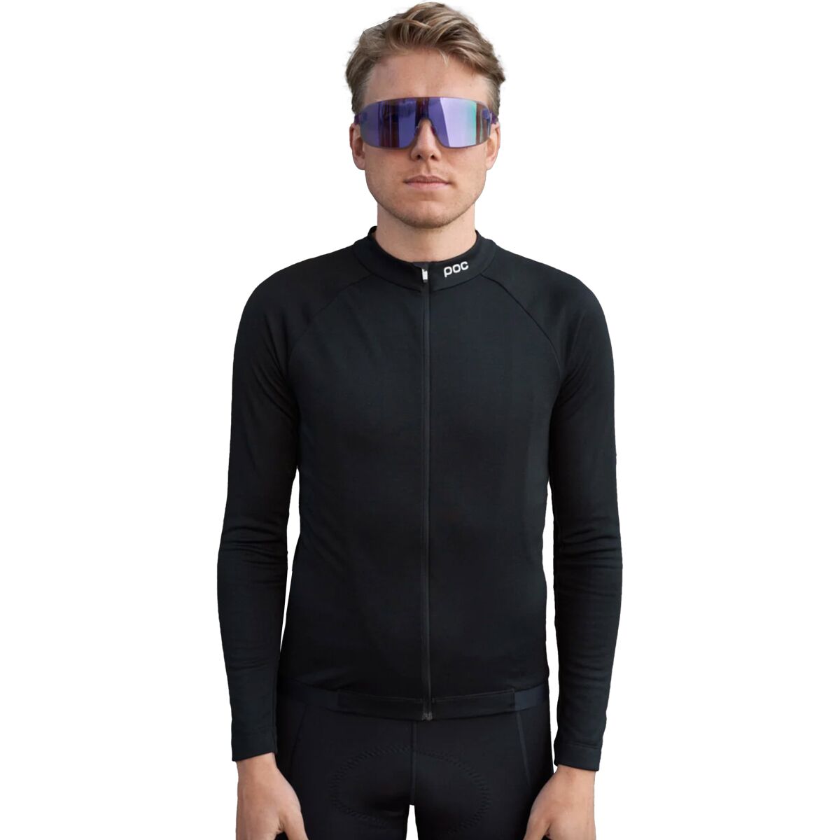 Image of POC Thermal Lite Long-Sleeve Jersey - Men's Uranium Black, L
