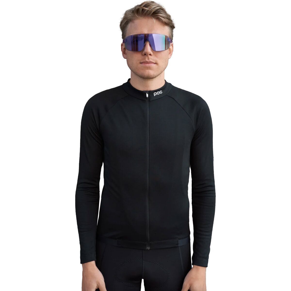 Image of POC Thermal Lite Long-Sleeve Jersey - Men's Uranium Black, M