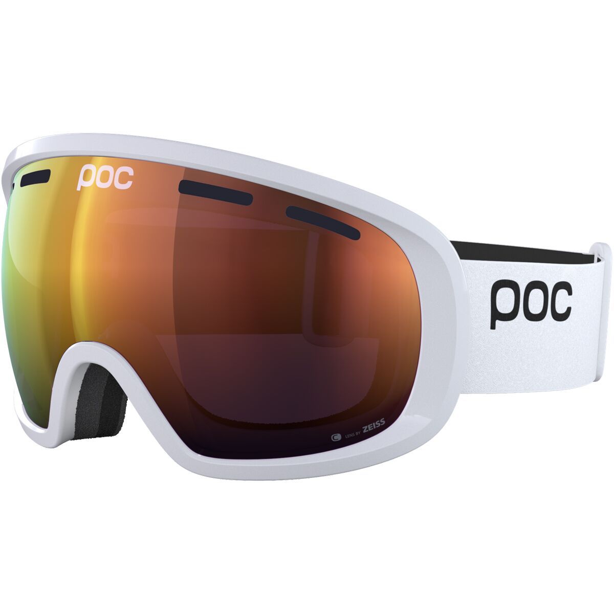 Image of POC Fovea Goggles Hydrogen White/Partly Sunny Orange, One Size