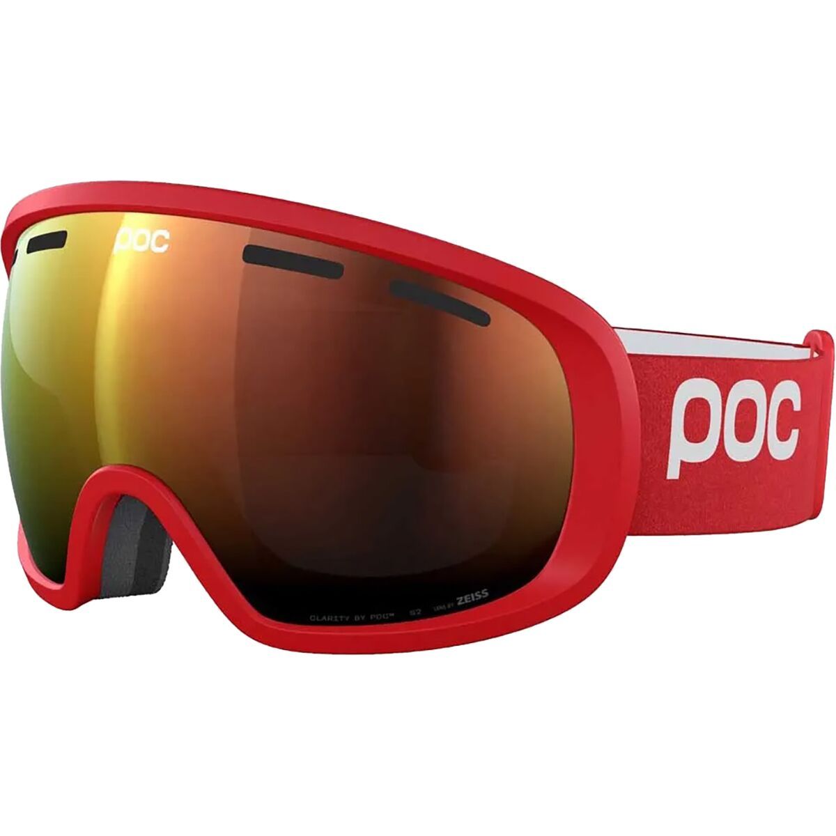 Image of POC Fovea Goggles Prismane Red/Partly Sunny Orange, One Size