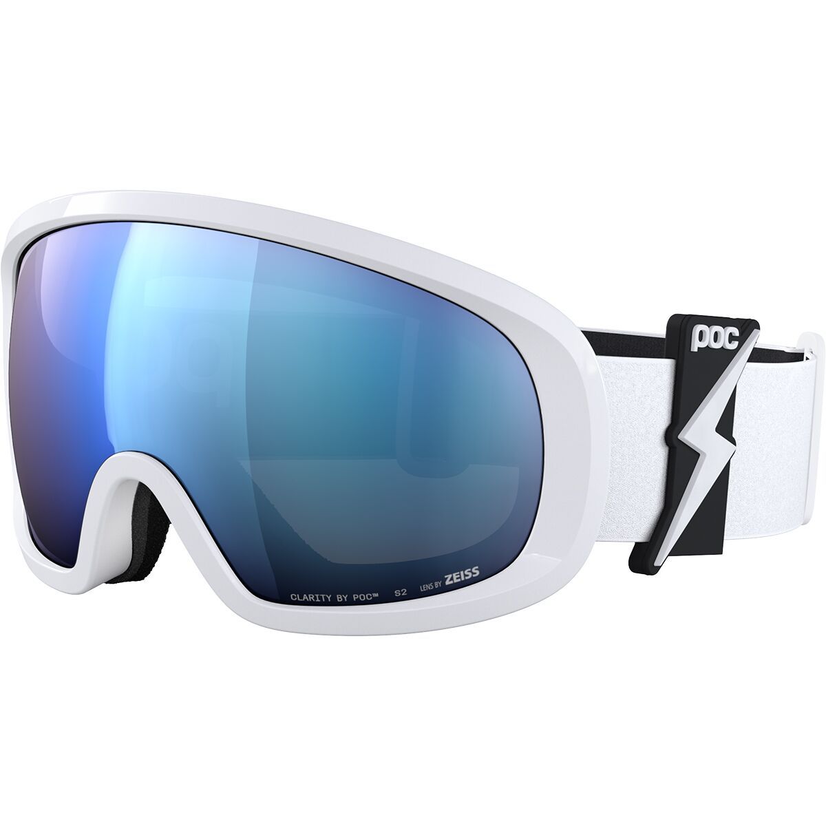 Image of POC Fovea Mid Goggles Blixten/Partly Sunny Blue, One Size