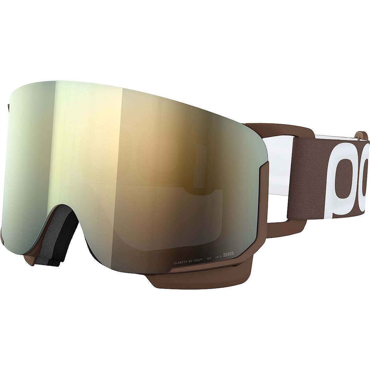 Image of POC Nexal Goggles Bronzite Brown/Sunny Cool Gold, One Size