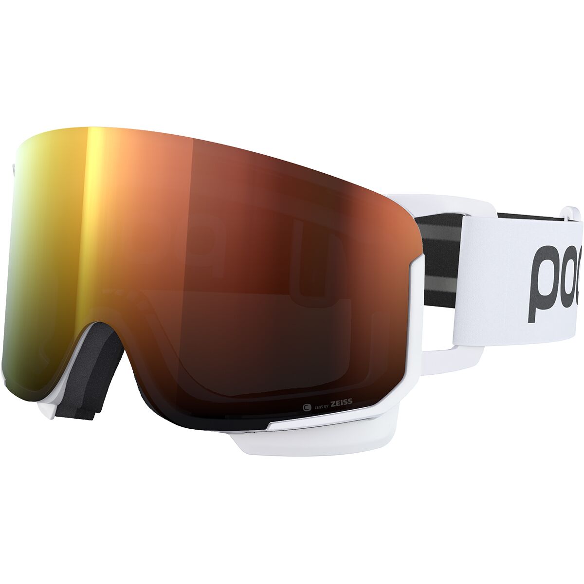 POC POC Nexal Goggles Hydrogen White/Partly Sunny Orange, One Size