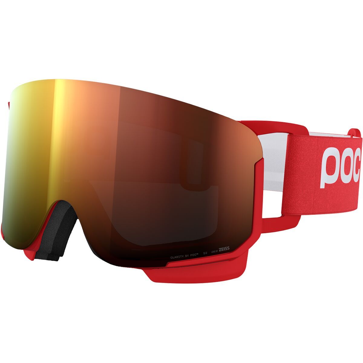 Image of POC Nexal Goggles Prismane Red/Partly Sunny Orange, One Size
