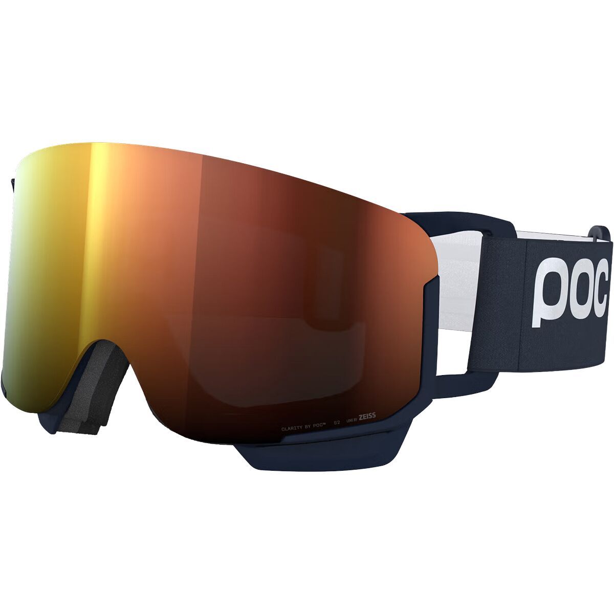 Image of POC Nexal Mid Goggles Apatite Navy/Partly Sunny Orange, One Size