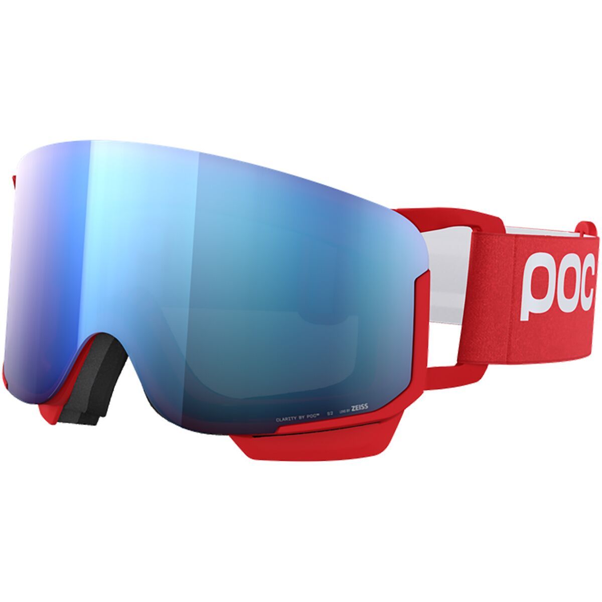 Image of POC Nexal Mid Goggles Prismane Red/Partly Sunny Blue, One Size