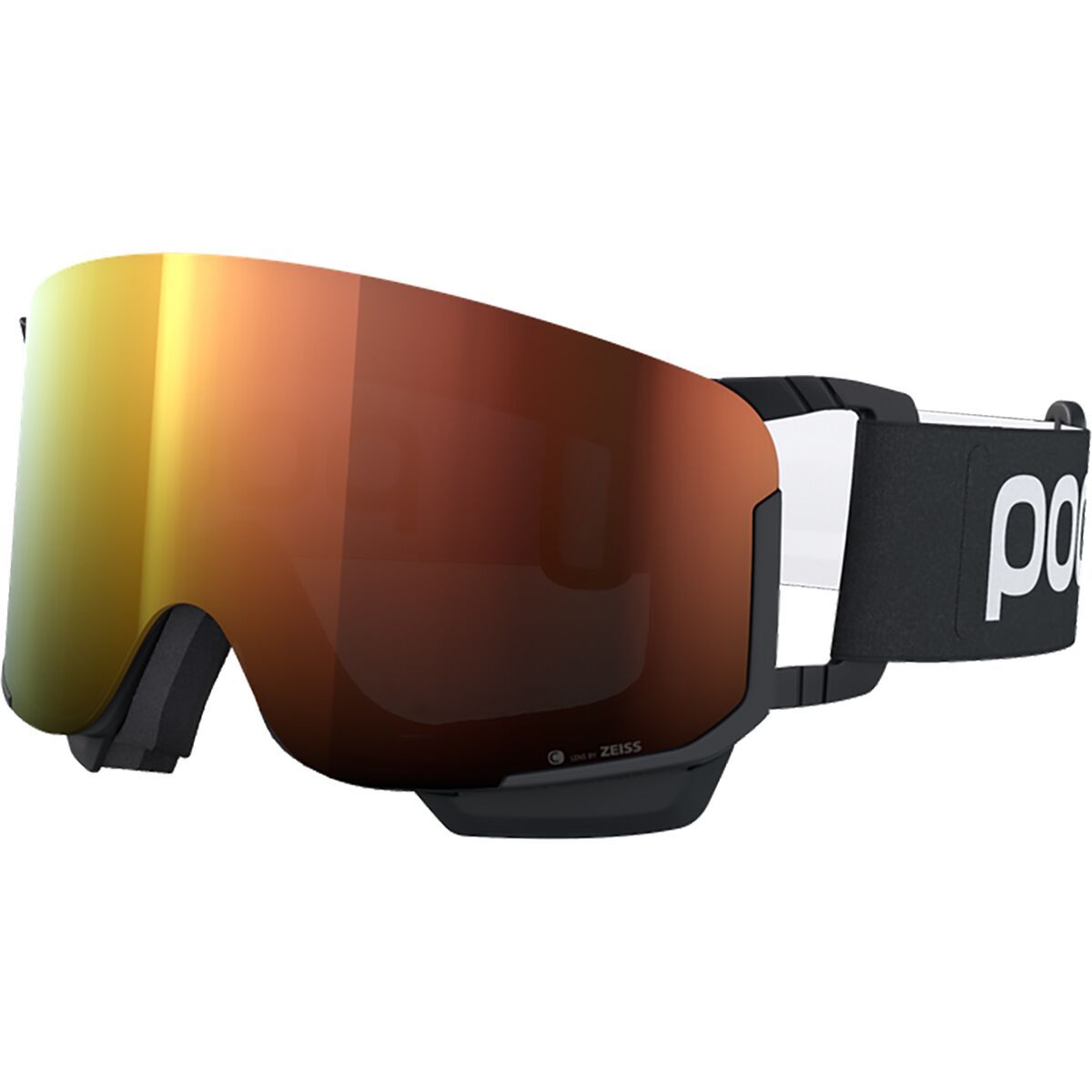 Image of POC Nexal Mid Goggles Uranium Black/Partly Sunny Orange, One Size