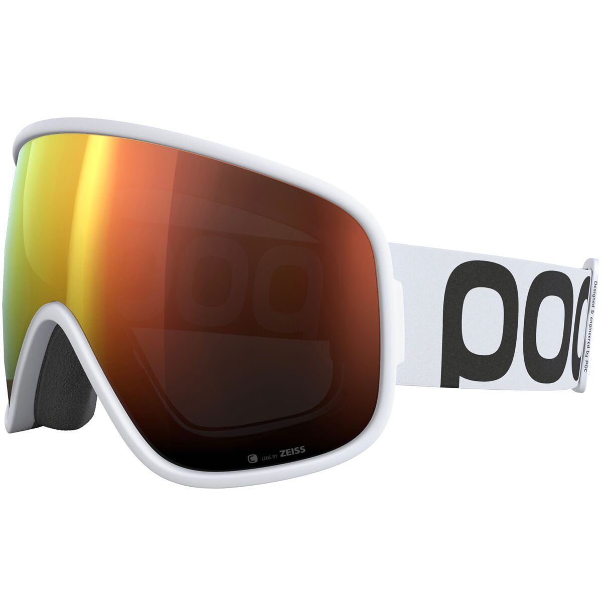 Image of POC Vitrea Goggles Hydrogen White/Partly Sunny Orange, One Size