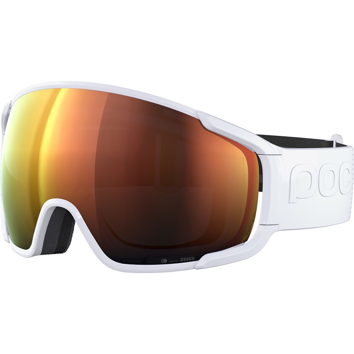 Image of POC Zonula Goggles Hydrogen White/Partly Sunny Orange, One Size