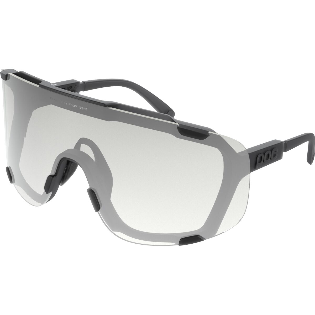 POC POC Devour Photochromic Translucent Black/Clarity Photochromic, One Size