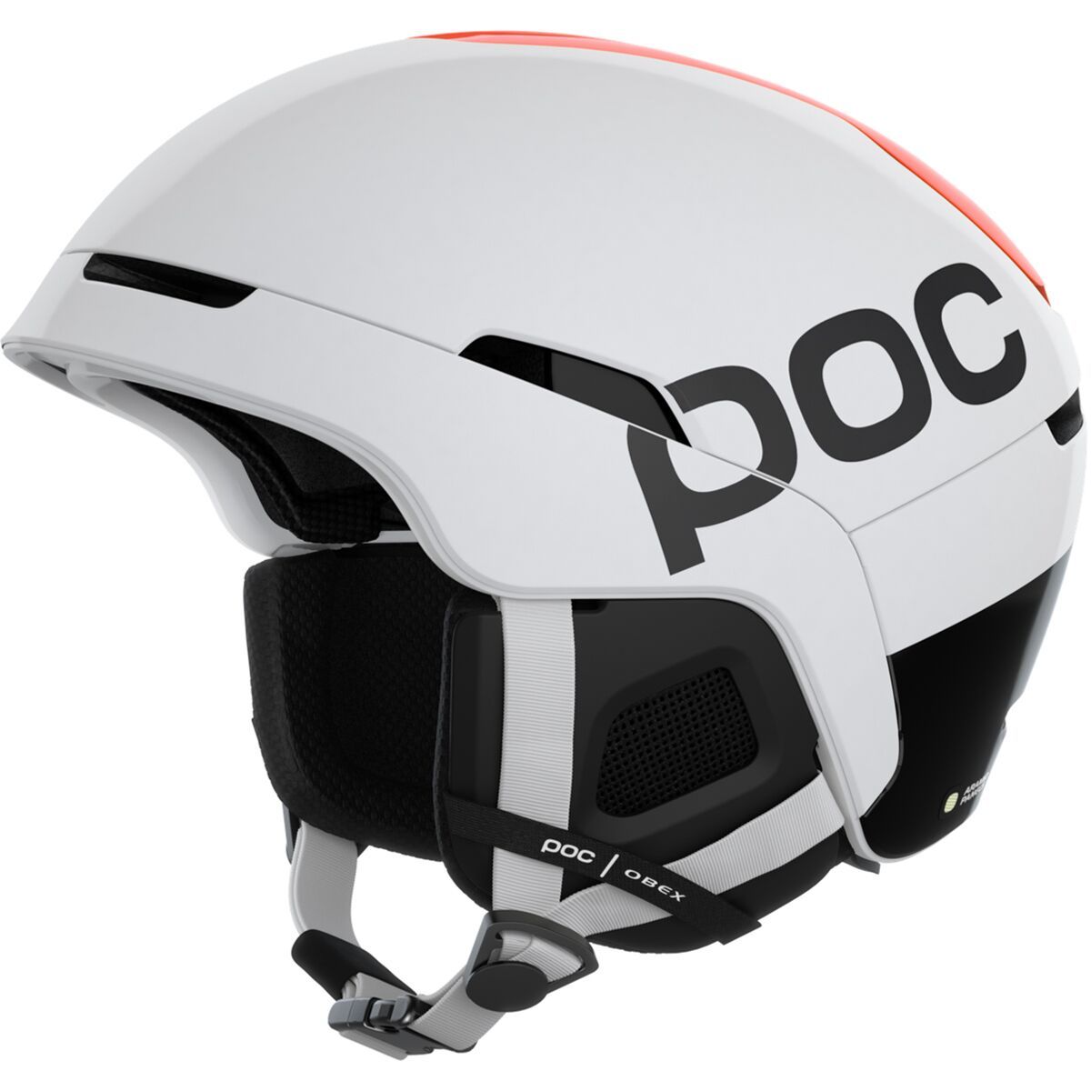 POC Obex Connect Hydrogen White/Fluorescent Orange AVIP, M/L
