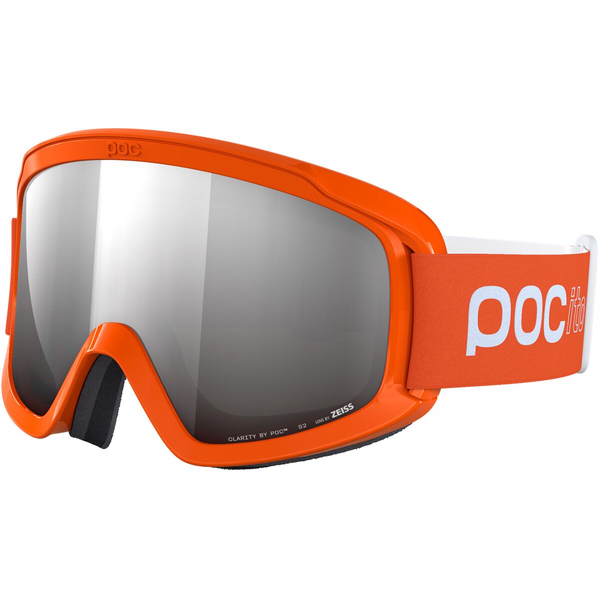 POC POC POCito Opsin Goggles - Kids' Fluorescent Orange/Partly Sunny Silver, One Size