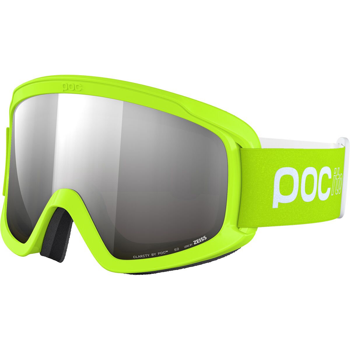 Image of POC POCito Opsin Goggles - Kids' Fluorescent Yellow/Green, One Size