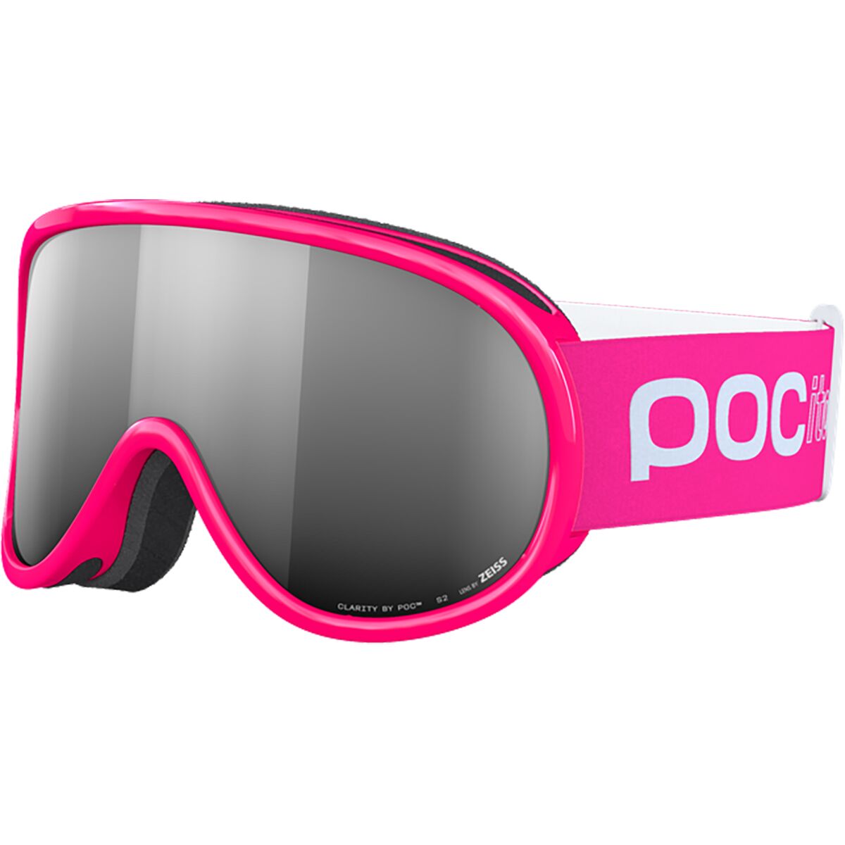 Image of POC POCito Retina Goggles - Kids' Fluorescent Pink/Partly Sunny Silver, One Size