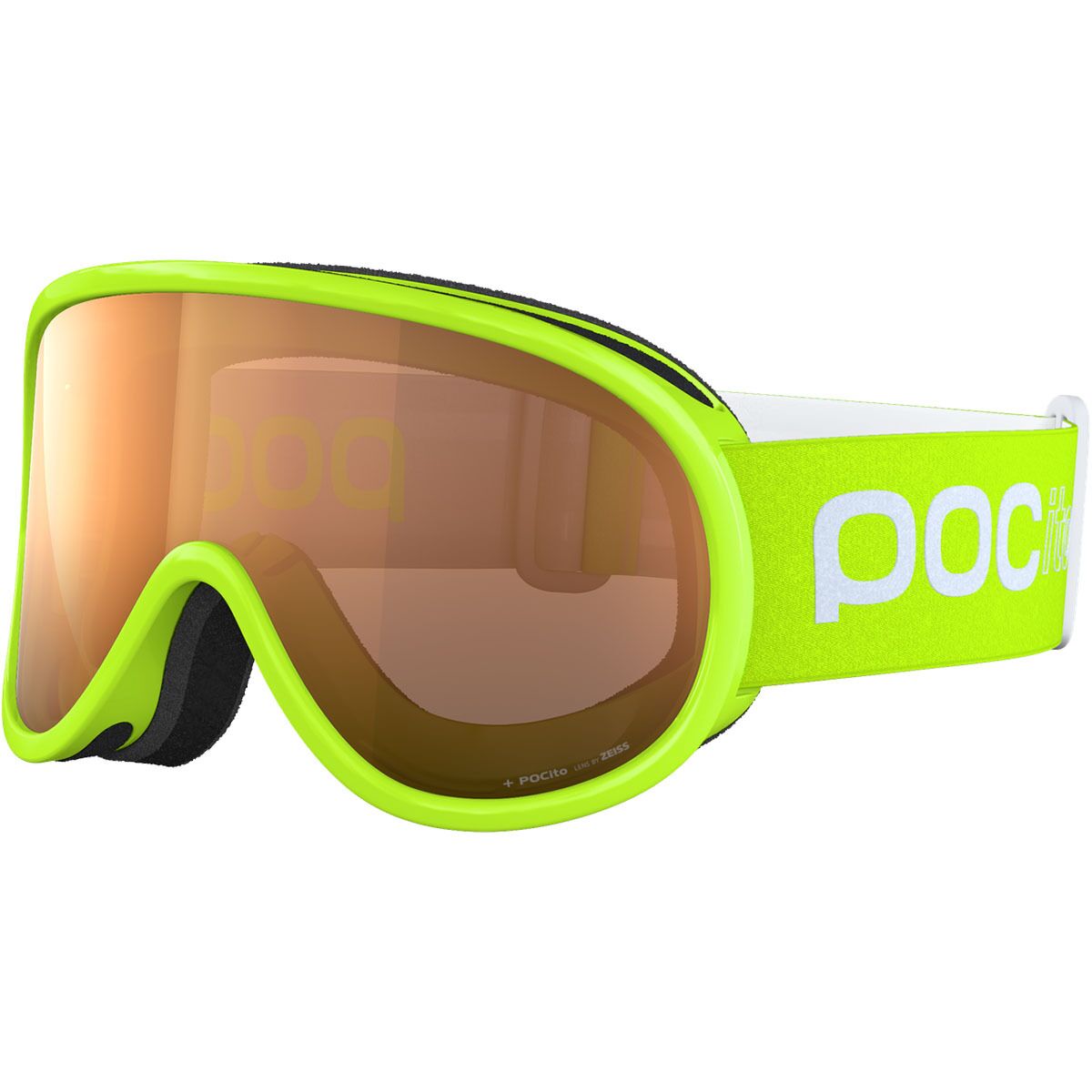 POC POC POCito Retina Goggles - Kids' Fluorescent Yellow/Green, One Size