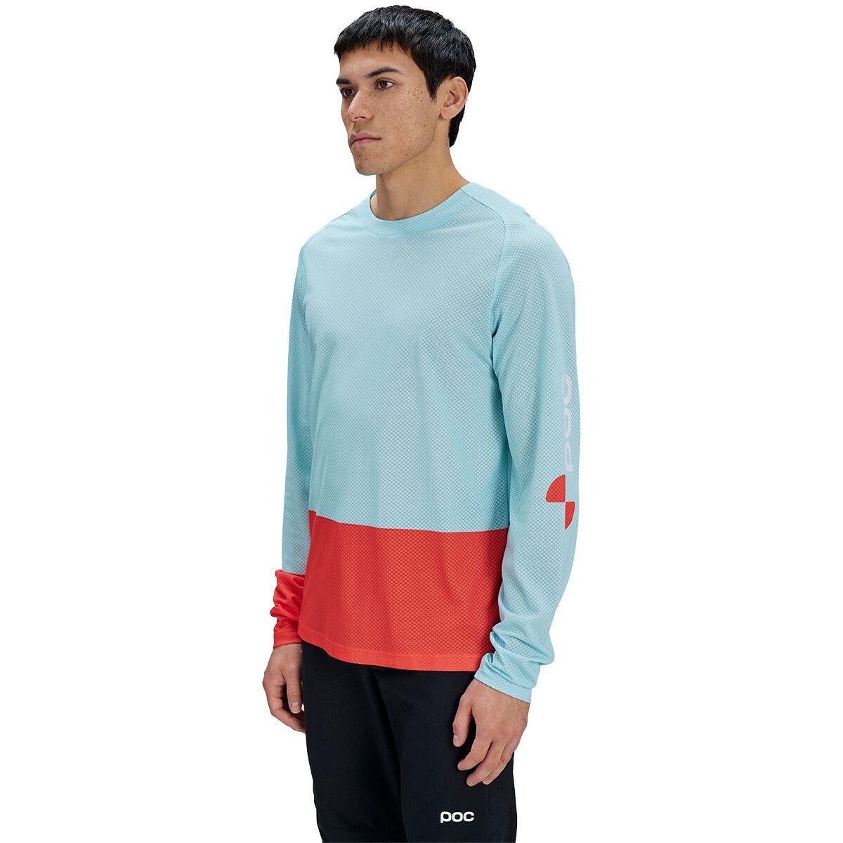 Image of POC Motion Air Long-Sleeve Jersey Lazurite Blue/Carnelian Orange, L