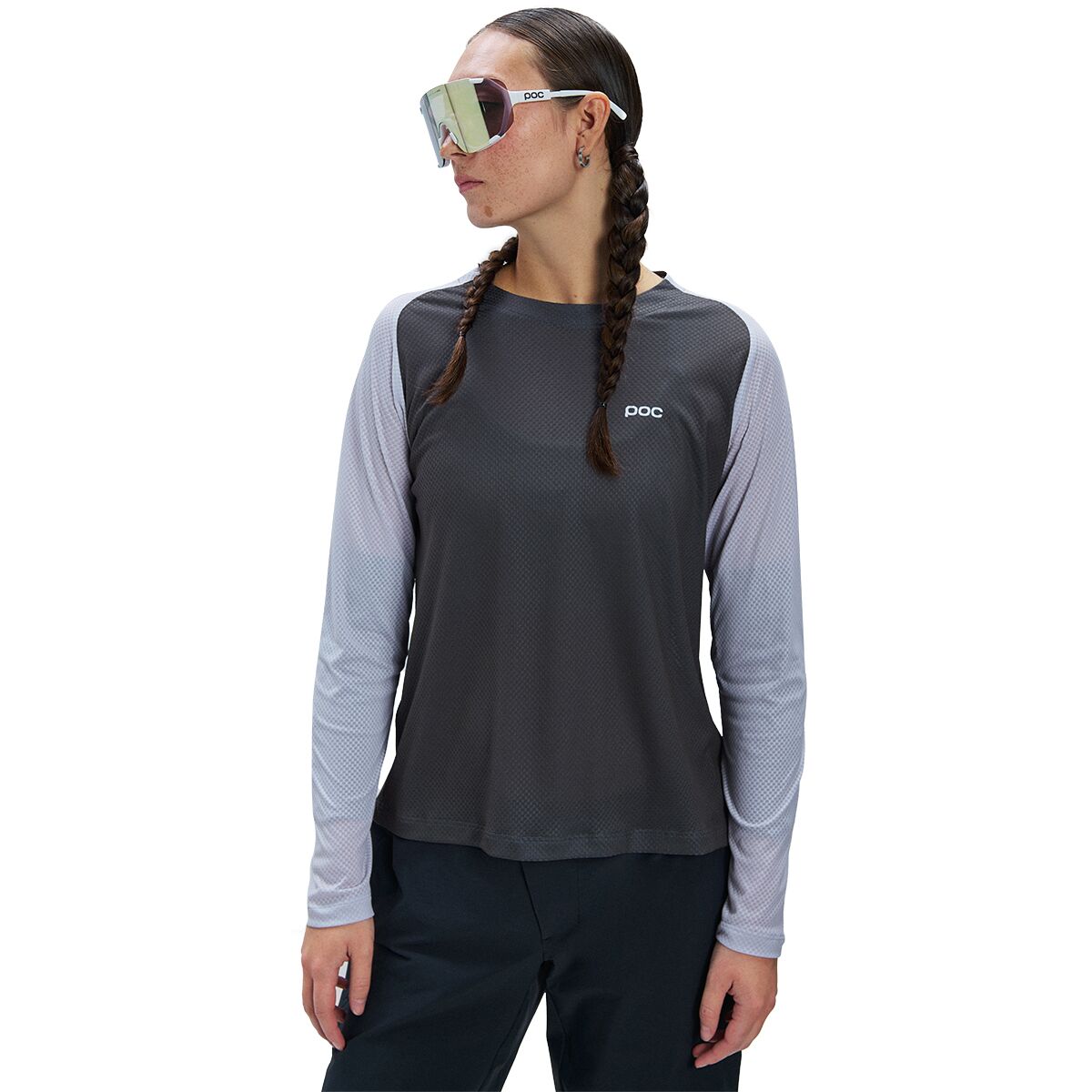 Image of POC Motion Air Long-Sleeve Jersey - Women's Granite Grey, S