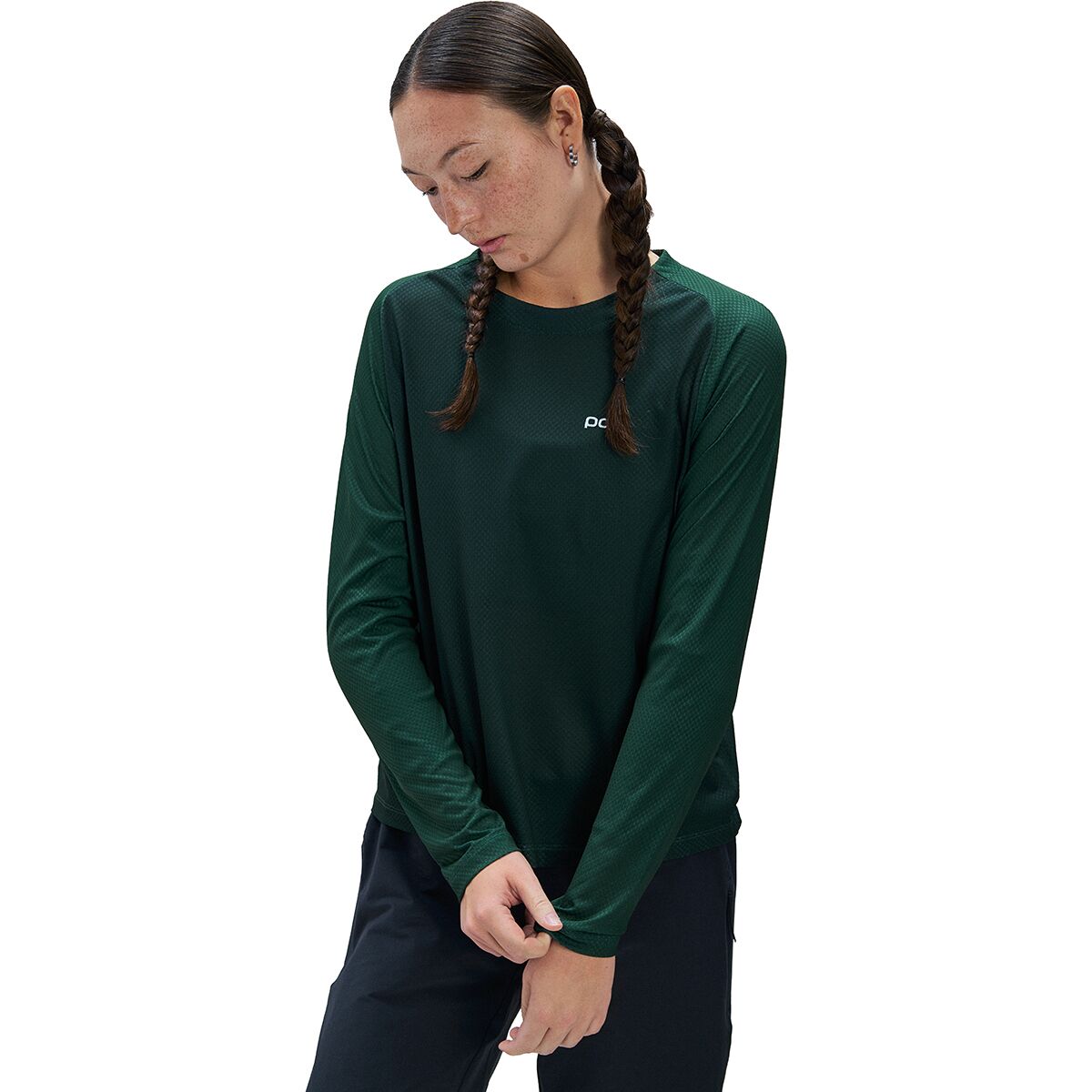Image of POC Motion Air Long-Sleeve Jersey - Women's Pargasite Green, M