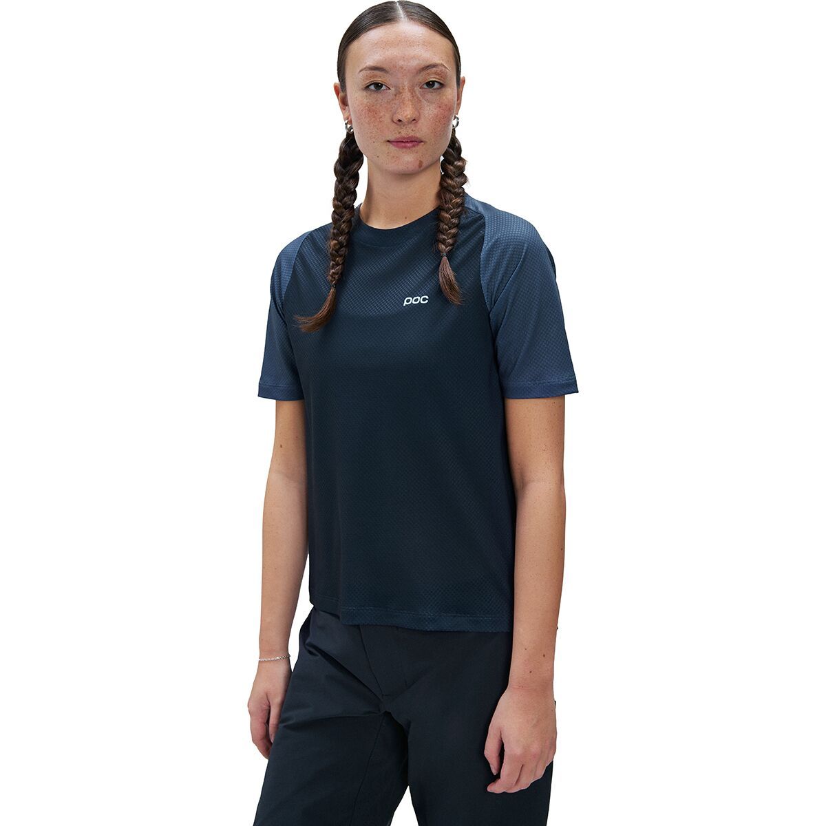 Image of POC Motion Air Short-Sleeve Jersey - Women's Apatite Navy, M