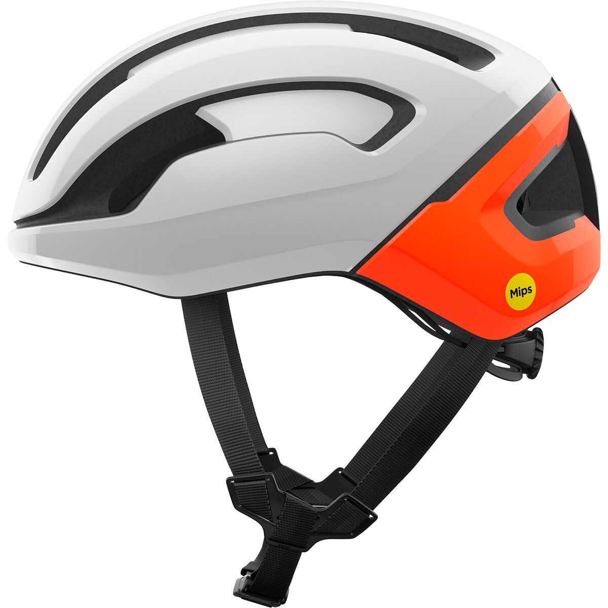 Image of POC Omne Air Mips Helmet Hydrogen White/Fluorescent Orange, M/54-59cm