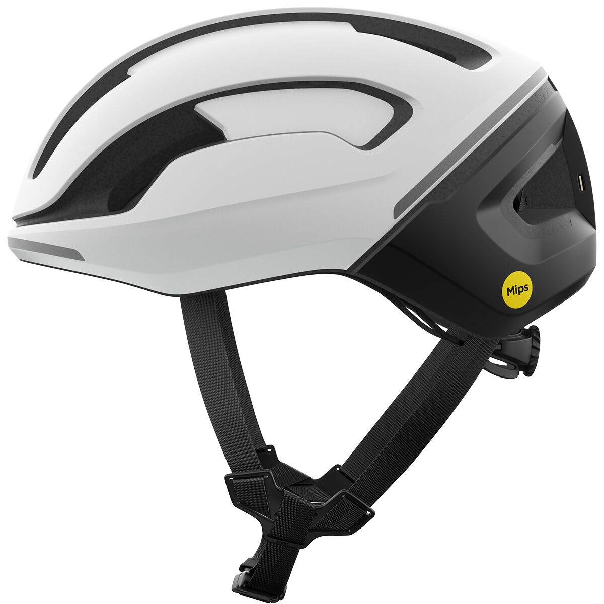 Image of POC Omne Beacon MIPS Helmet Hydrogen White Matt/Uranium Black Matt, M/54-59cm
