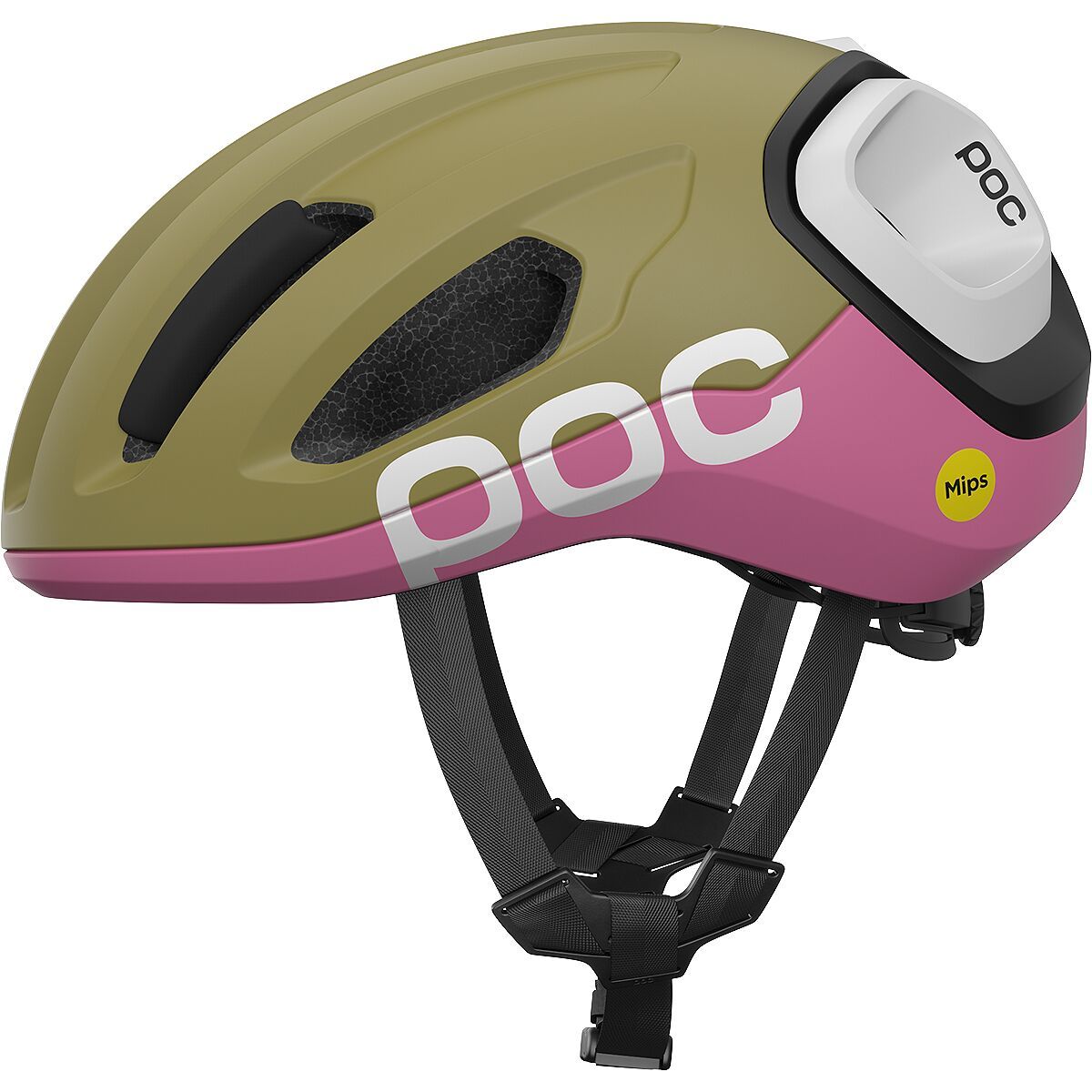 Image of POC Amidal Helmet Olivine Green Matt/Thulite Pink Matt, M/54-59cm