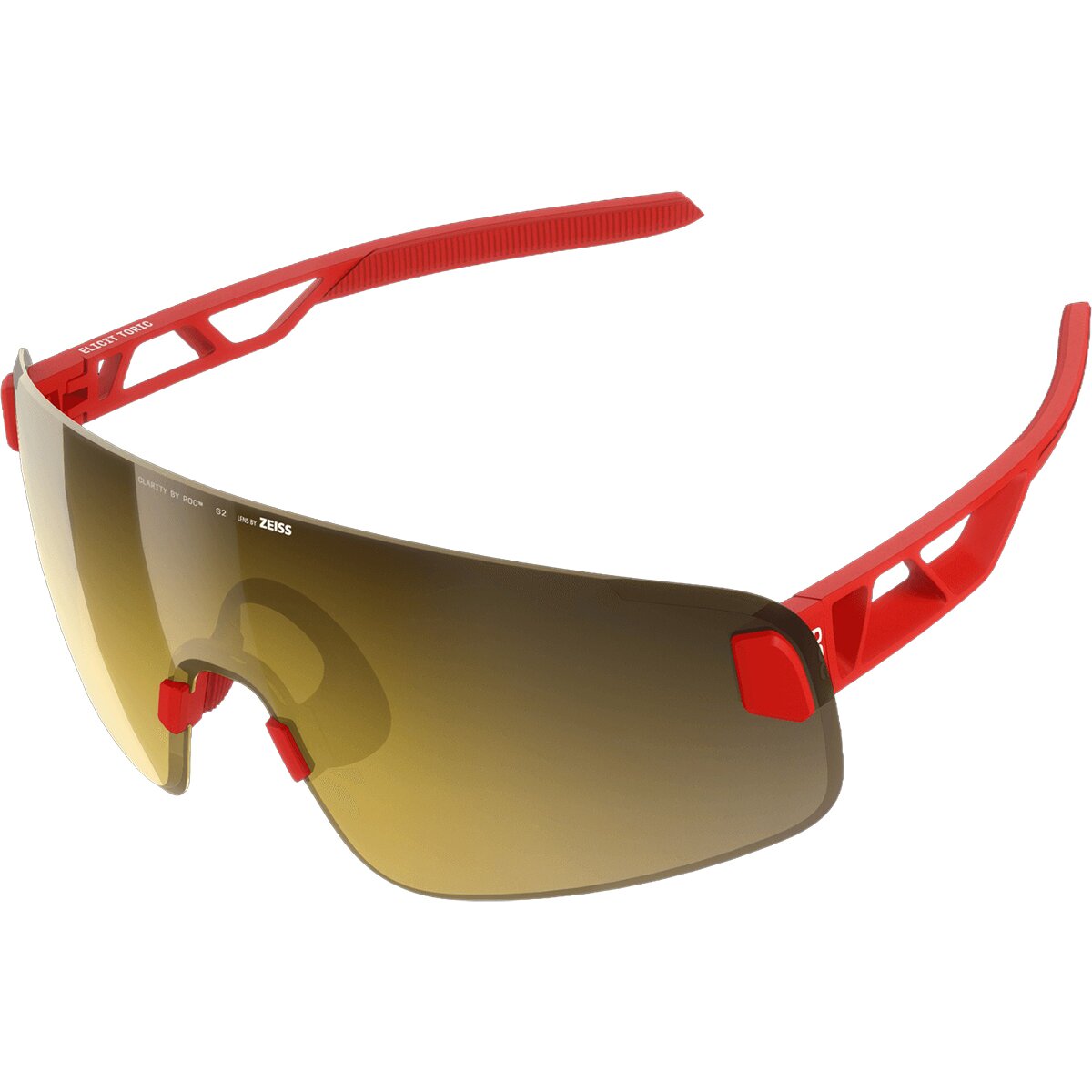 Image of POC Devour WF Sunglasses Prismane Red/Clarity Road, One Size