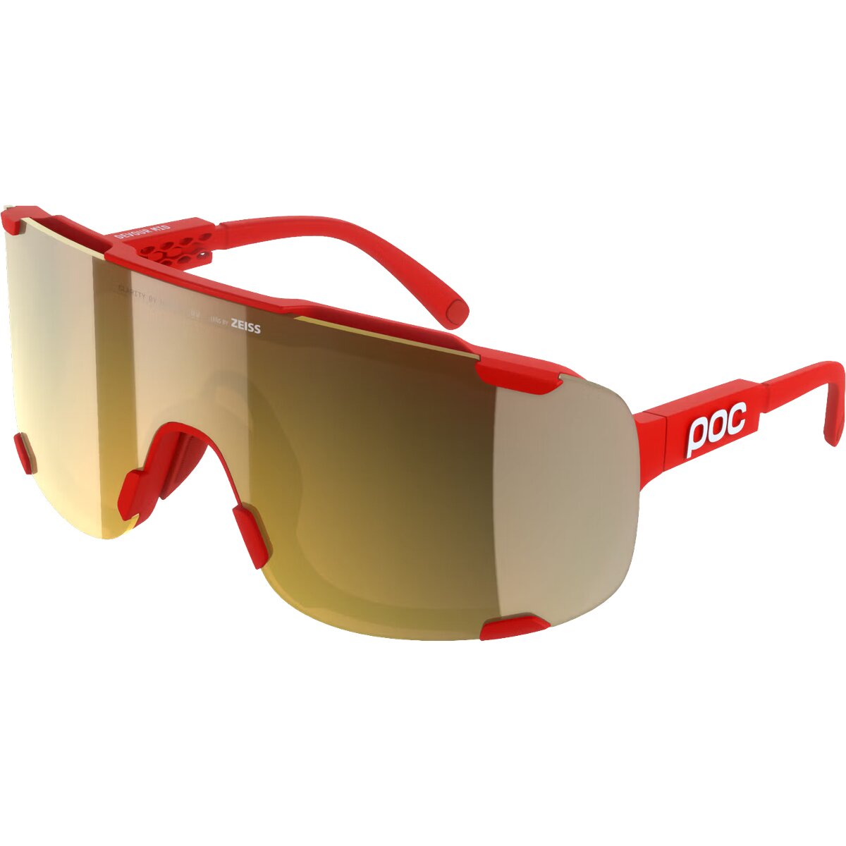 Image of POC Devour Mid Sport Sunglasses Prismane Red/Clarity Road, One Size