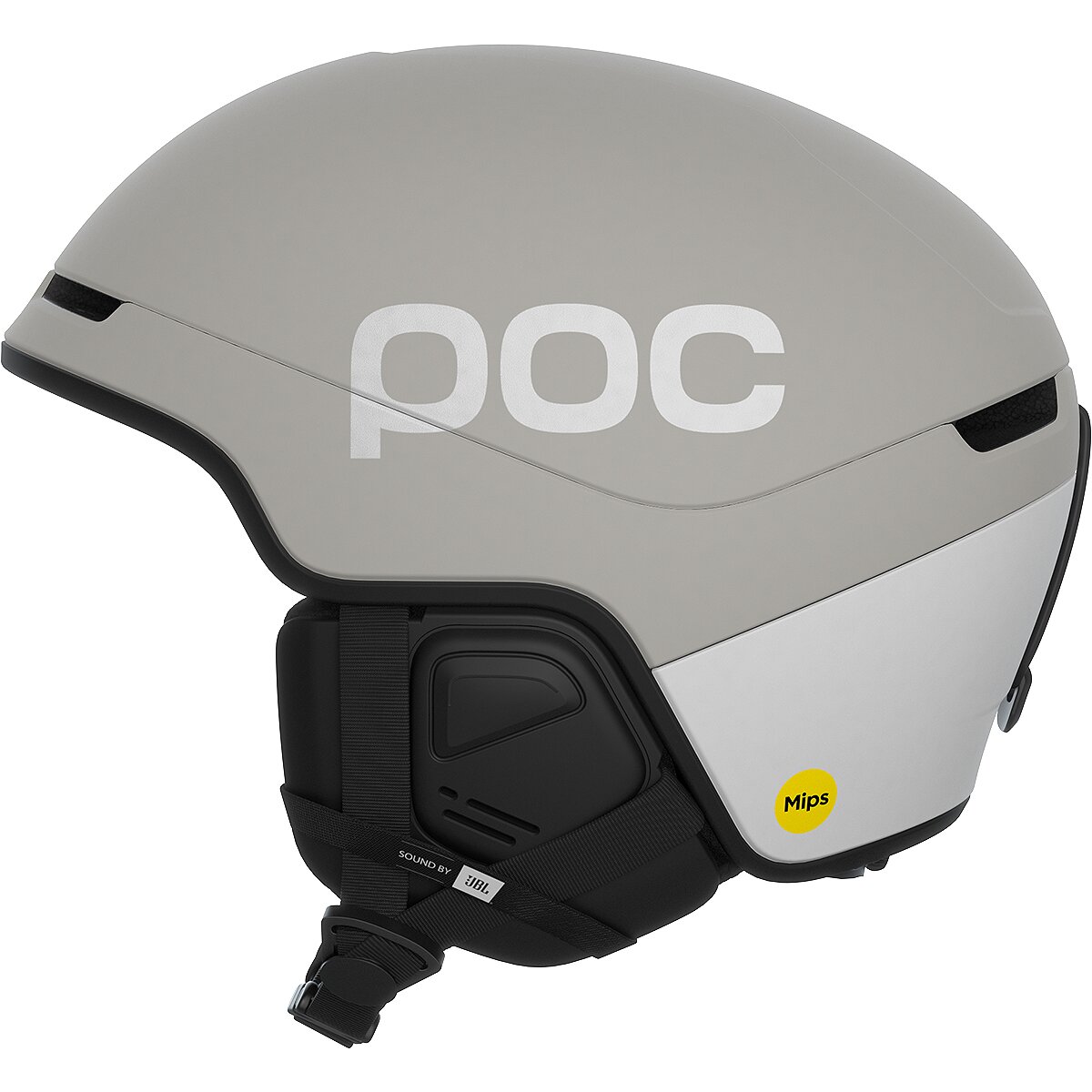 POC POC Obex Contour Communication JBL Helmet Mineral Grey Matt/Hydrogen White Matt, XL/XXL - $400.00 at Backcountry.com