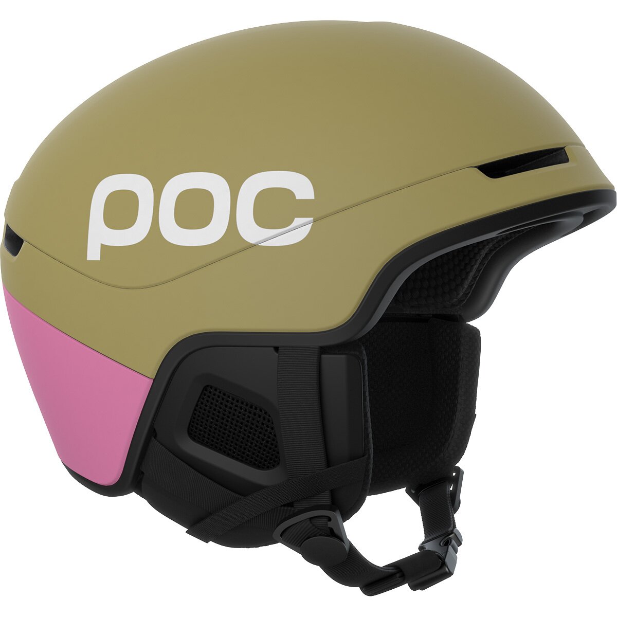 Image of POC Obex Contour Helmet Olivine Green Matt/Thulite Pink Matt, M/L