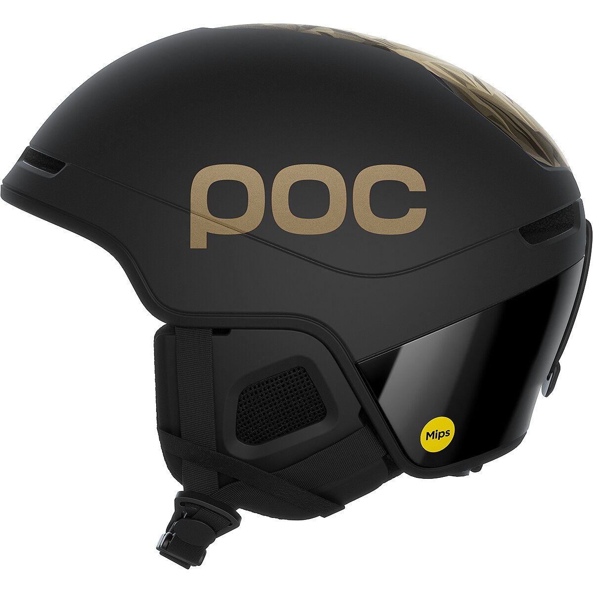 Image of POC Obex Contour Marco Odermatt Edition Helmet Uranium Black/Podium Gold, M/L