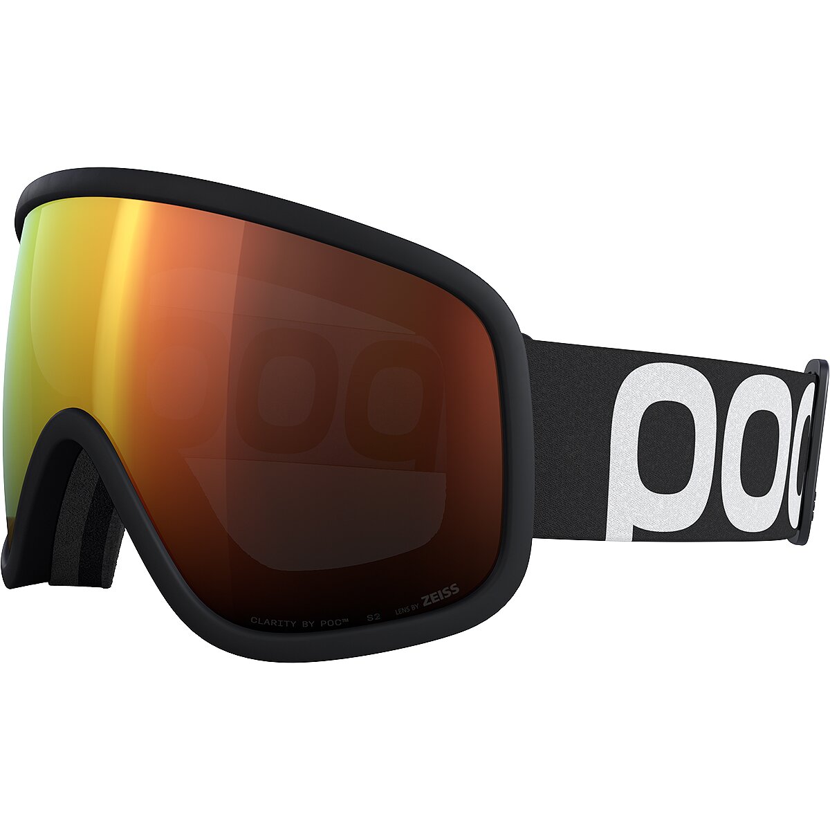 POC Tarsal Goggles Uranium Black/Partly Sunny Orange, One Size