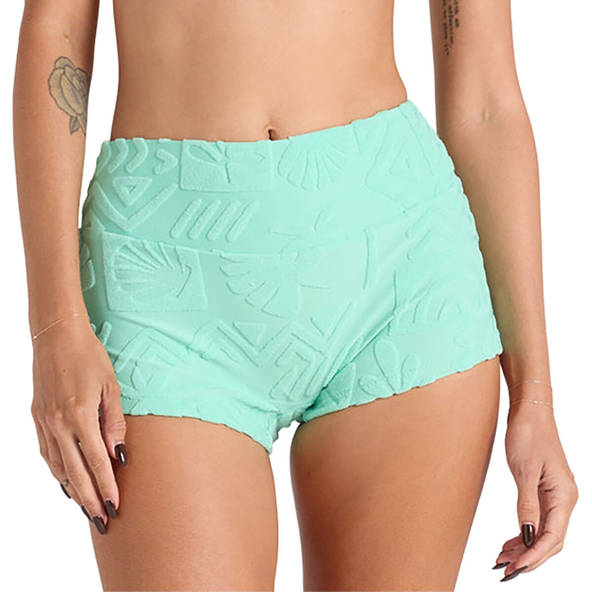 Image of Poolside Paradiso Mai Tai Shorty Short - Women's Mint, XL/14