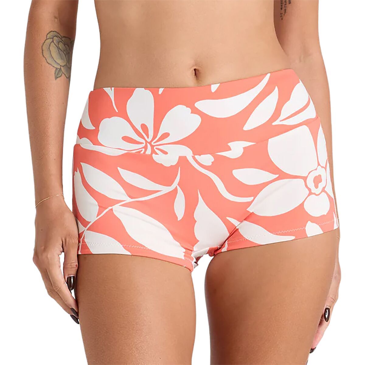 Image of Poolside Paradiso Mare Shorty Bikini Bottom - Women's Tangelo, XS/6