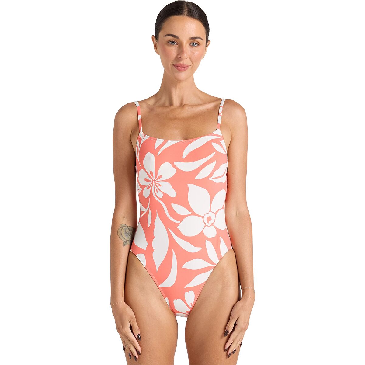 Image of Poolside Paradiso Mare Singlet One-Piece Swim Suit - Women's Tangelo, XL/14