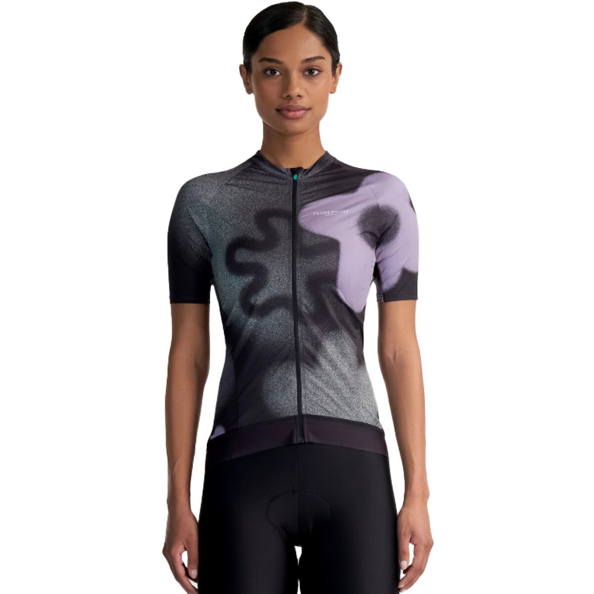 Image of Peppermint Cycling Classic Short-Sleeve Jersey - Women's Blitz Black, XL