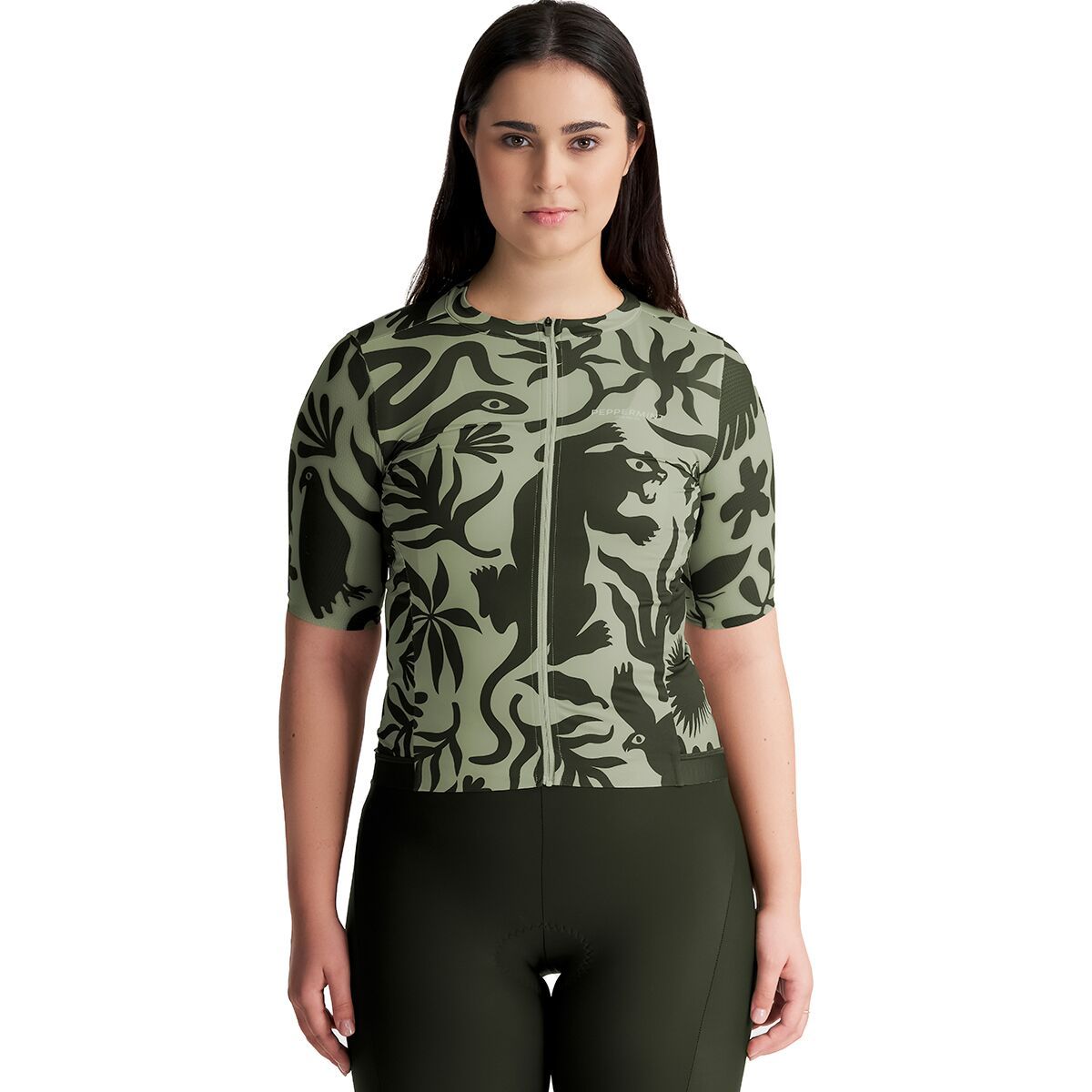 Image of Peppermint Cycling Signature Short-Sleeve Jersey - Women's Wild Sage, M