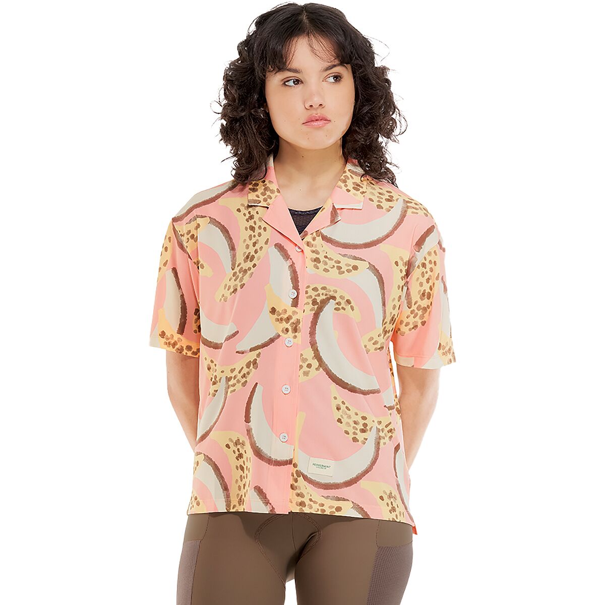 Image of Peppermint Cycling Signature Lightweight Shirt - Women's Bananarama Grapefruit, M