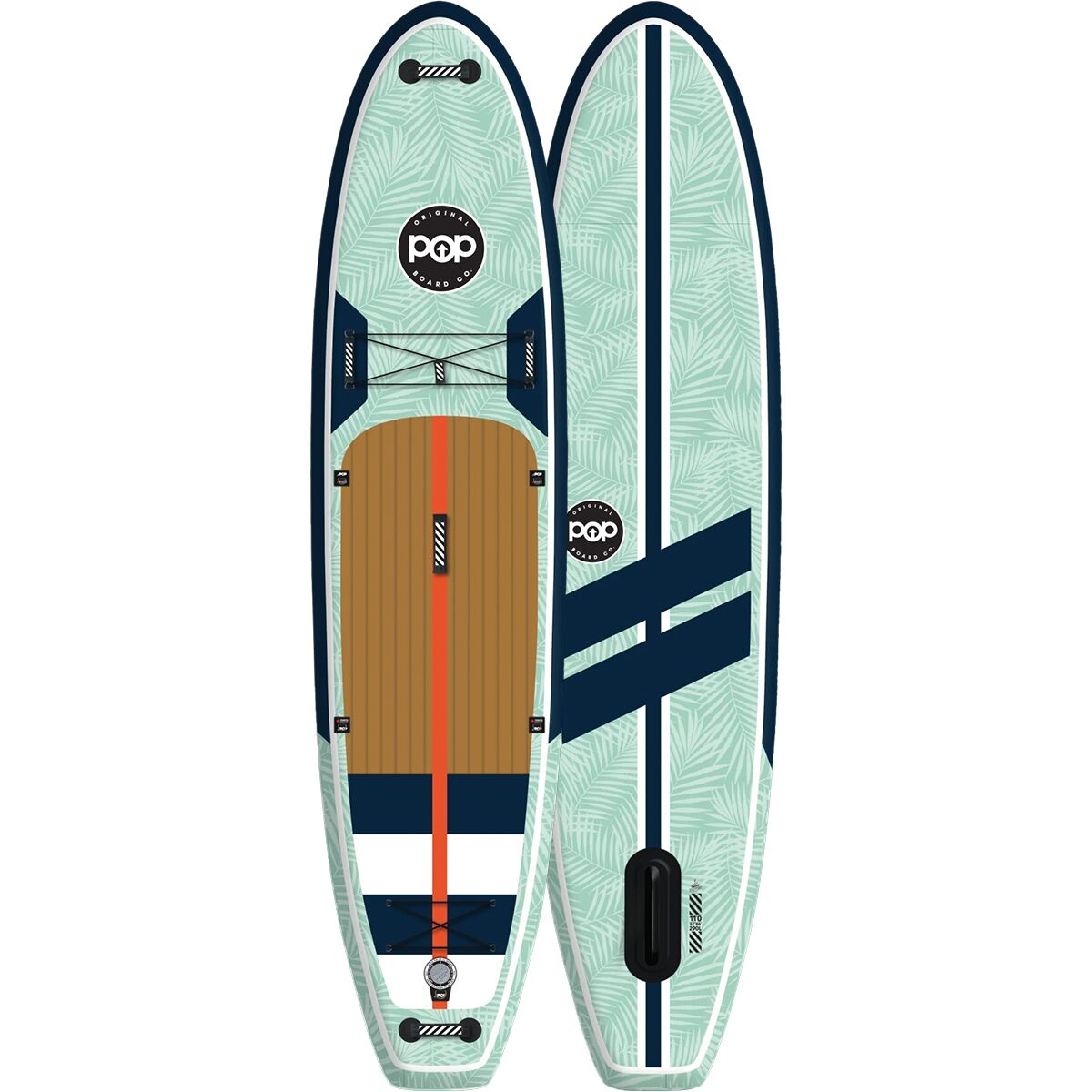 POP  Board Co. POP  Board Co. Yacht Hopper Inflatable Stand-Up Paddleboard Mint/Teak/Blue, 11ft