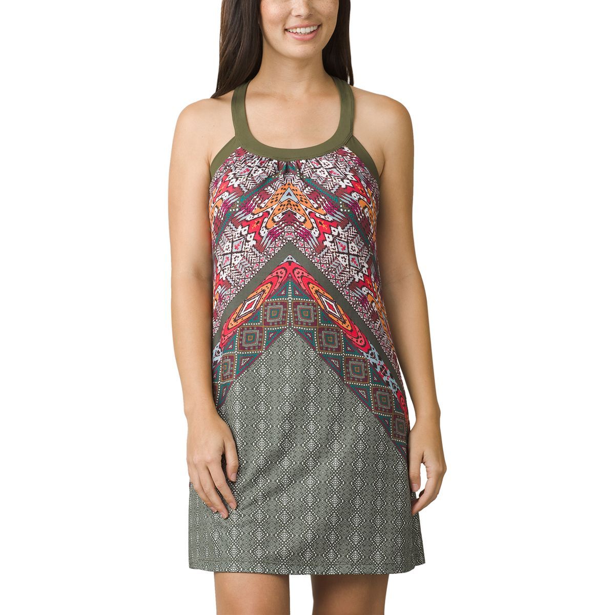 oasis red animal print dress