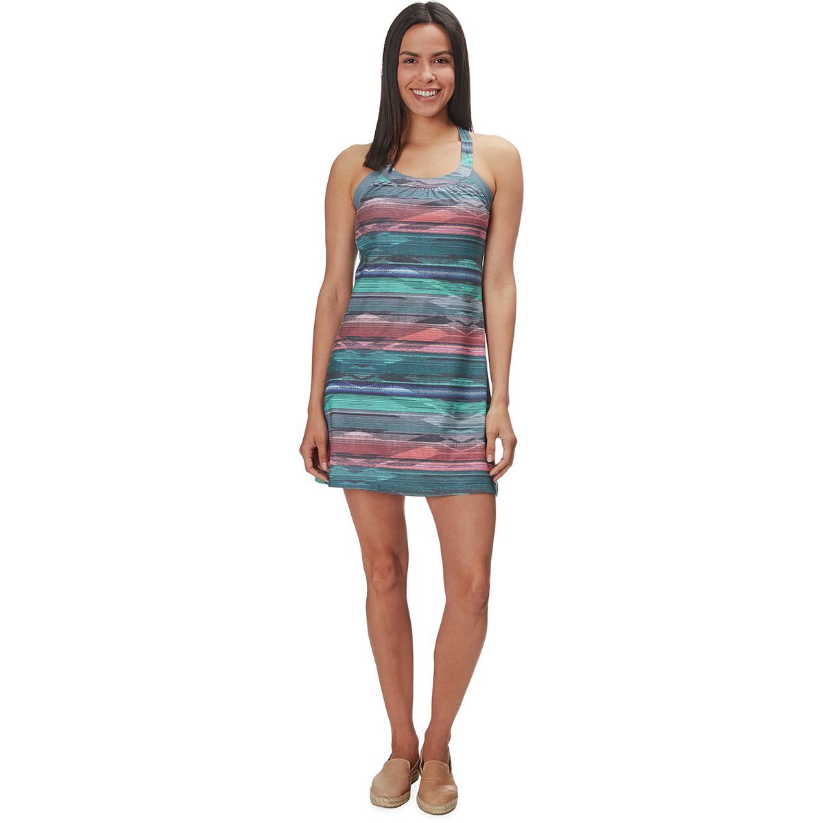 prana cantine dress blue anchor kona