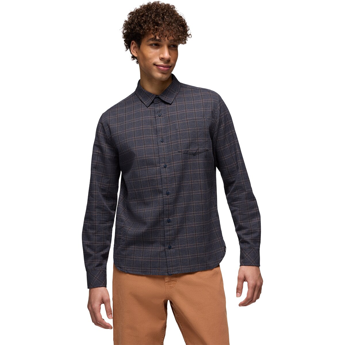Image of prAna Los Feliz Flannel Shirt - Men's Capulet Blue, M