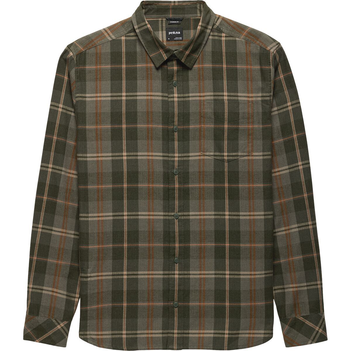 Image of prAna Los Feliz Flannel Shirt - Men's Spruce, S