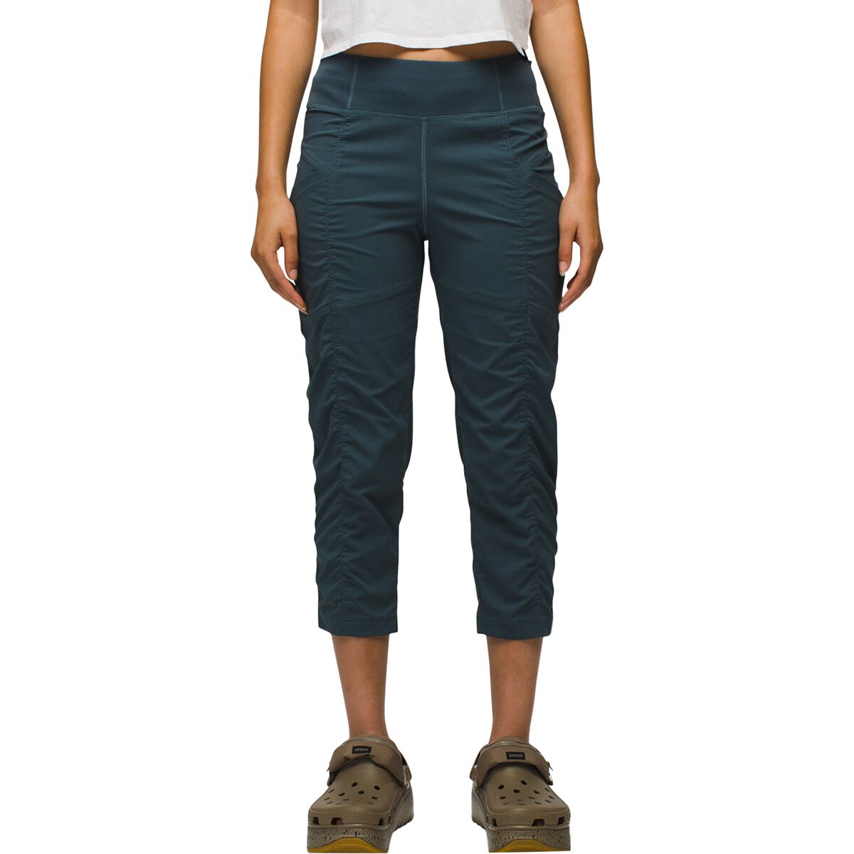 Image of prAna Koen Capri - Women's Grey Blue, XS