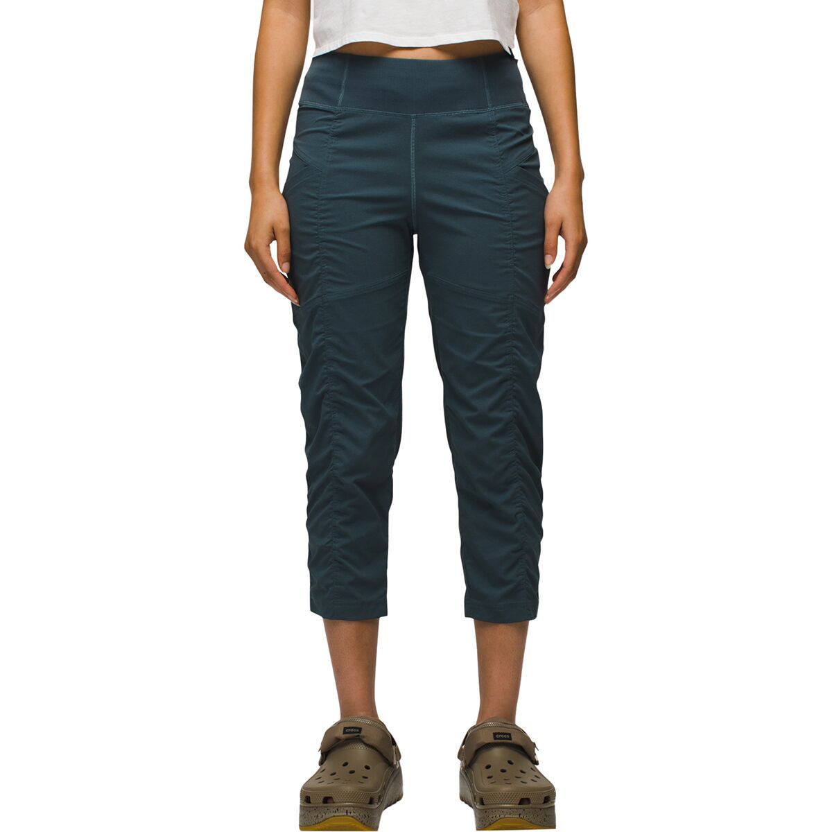 Image of prAna Koen Capri - Women's Grey Blue, S