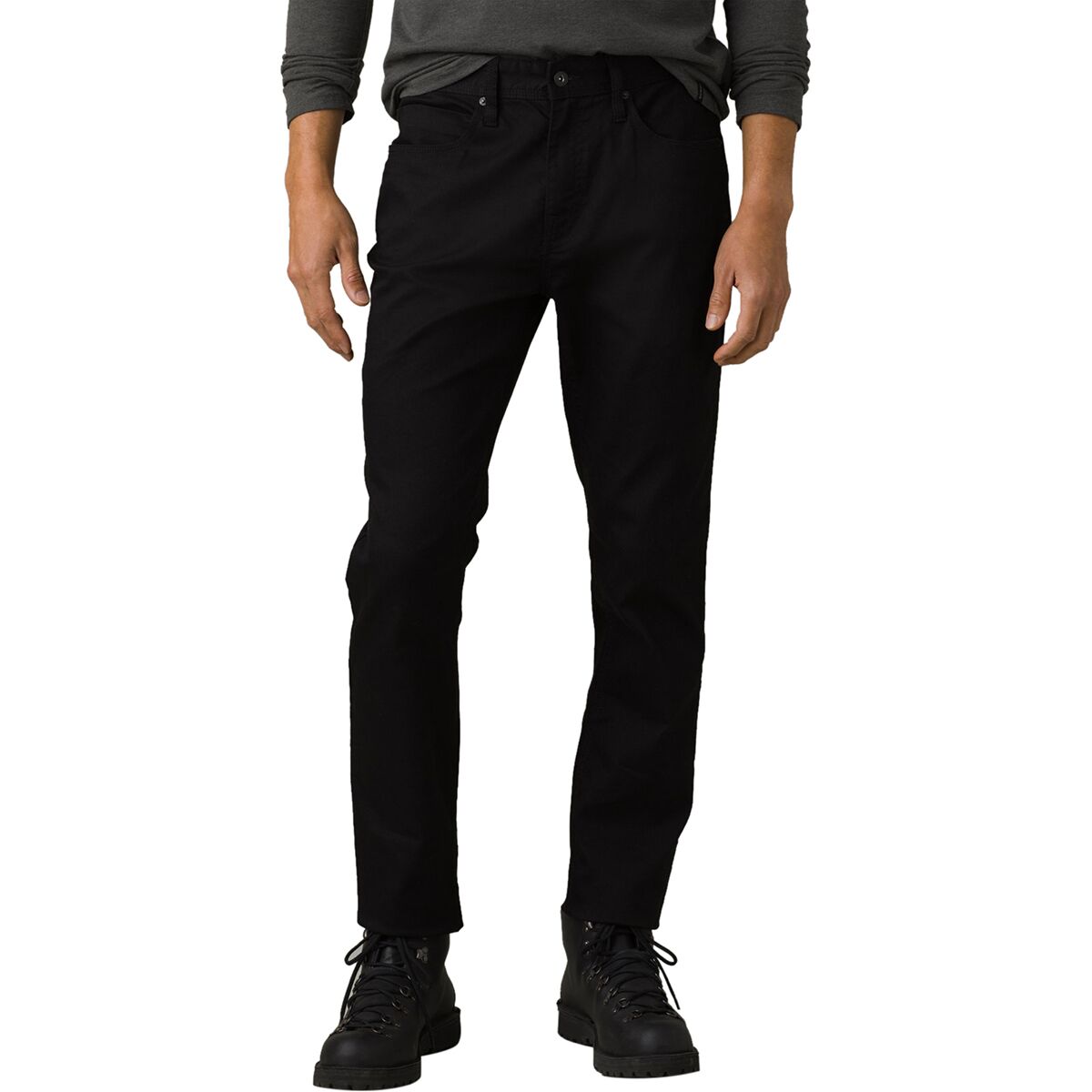 Image of prAna Bridger Slim Tapered Jean - Men's Black Out, 34x32