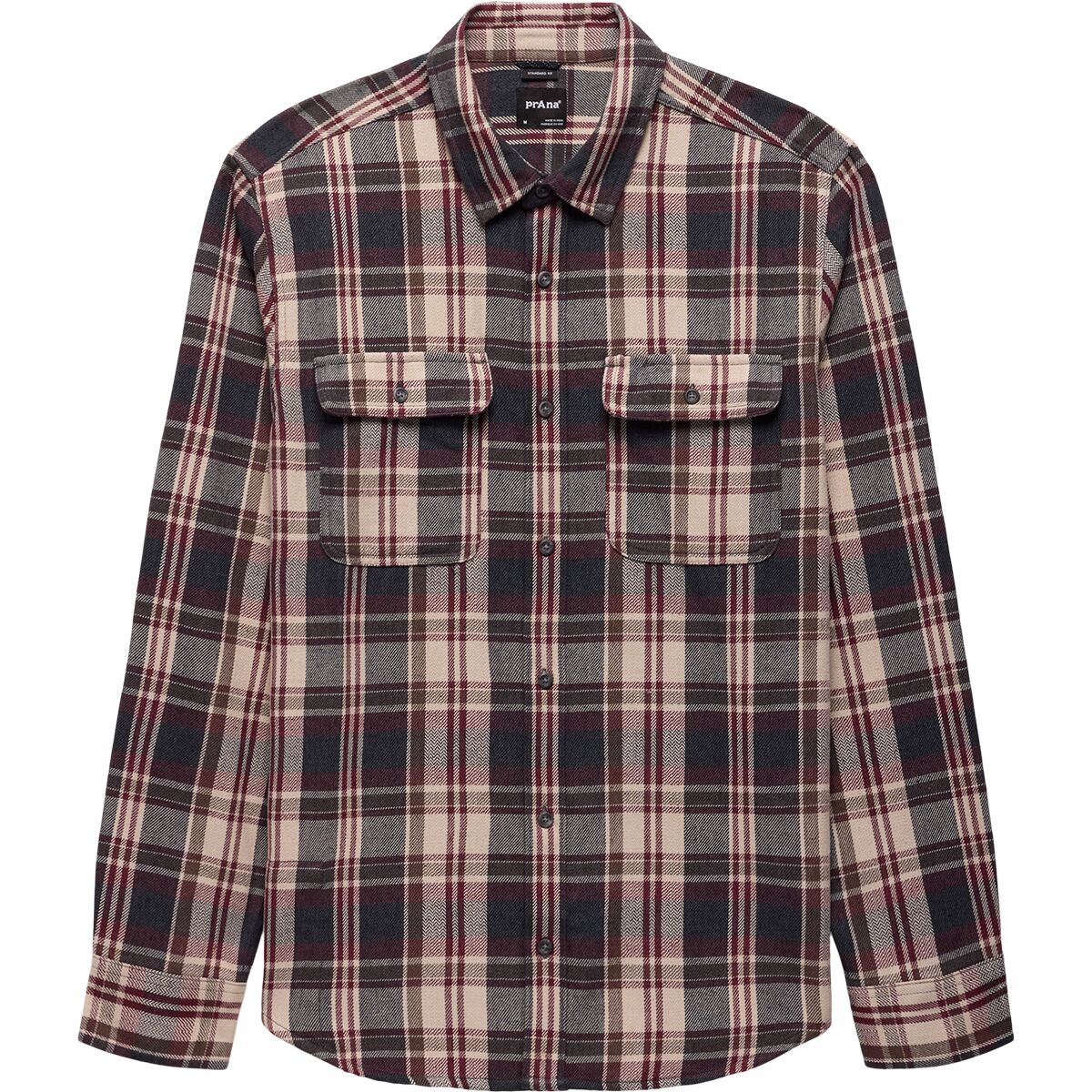 Image of prAna Westbrook Flannel Shirt - Men's Deep Vino, M