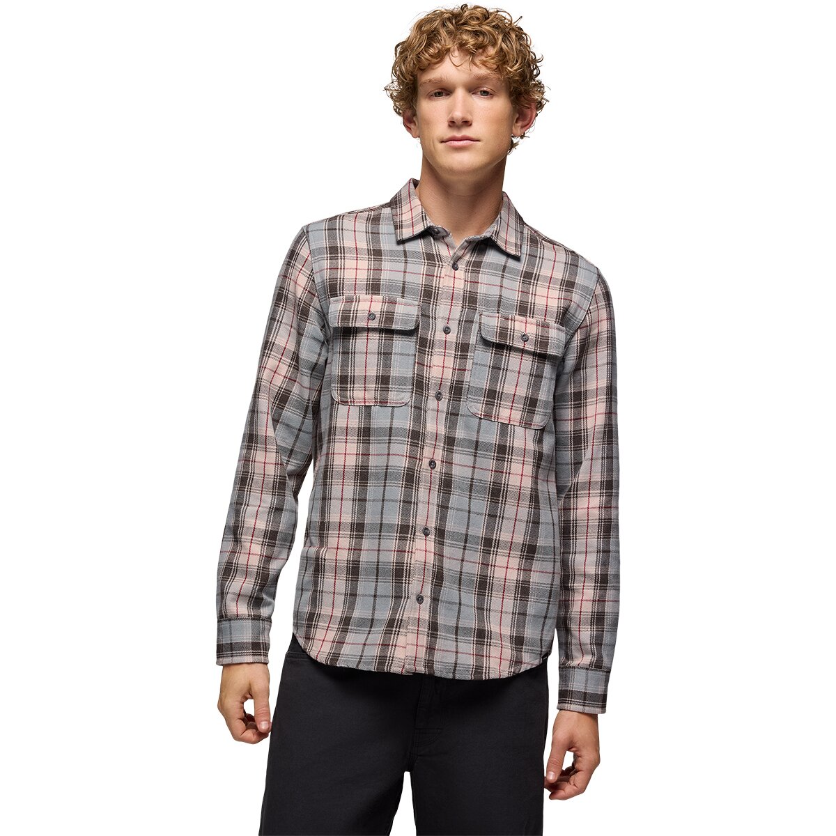 Image of prAna Westbrook Flannel Shirt - Men's Hush, M