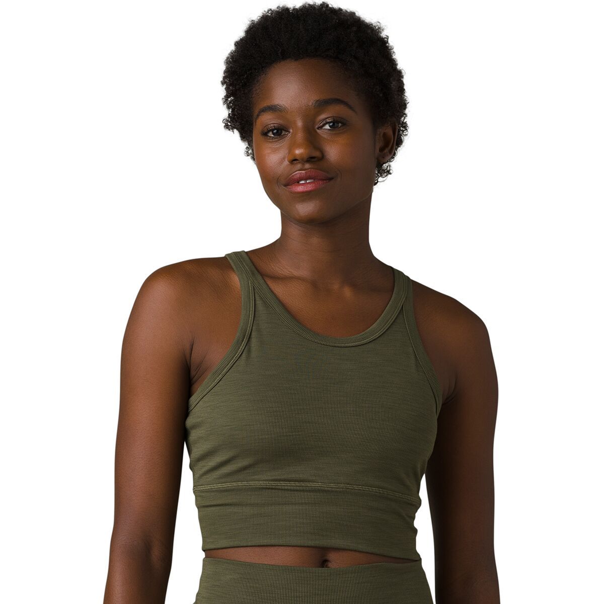 Backcountry prAna Becksa Bralette - Women's Cargo Green Heather, XL