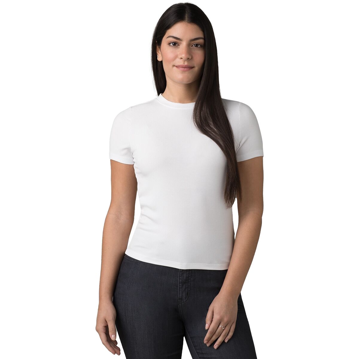 prAna prAna Foundation Rib T-Shirt - Women's White, XS